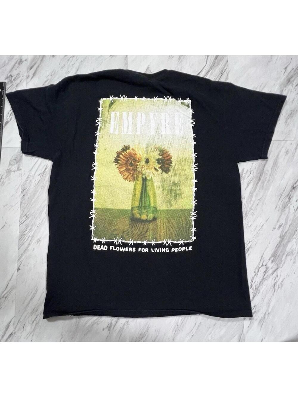 Empyre Dead Flowers For Living People Graphic T-Shirt Large Black #13